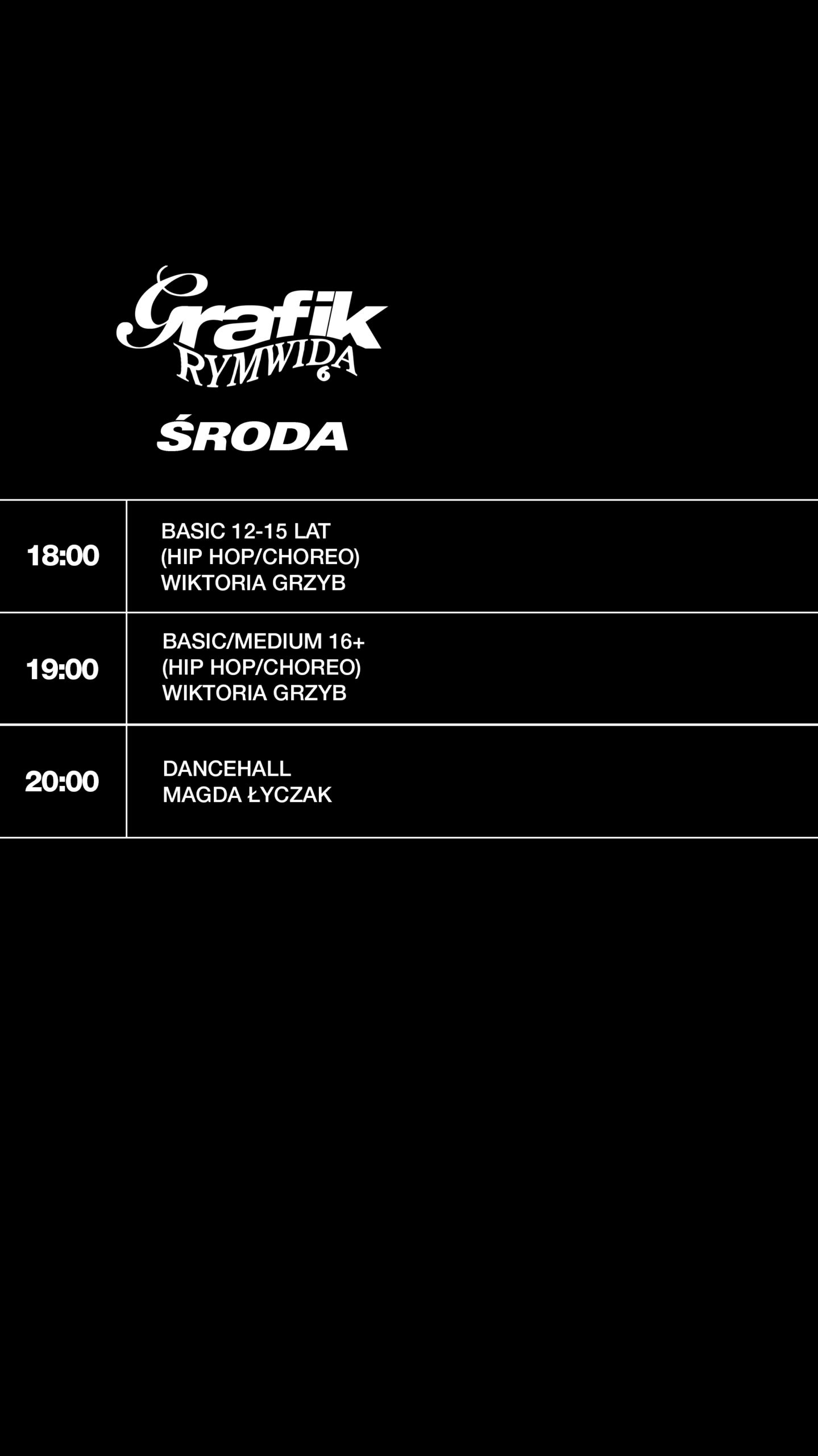 Grafik Rymwida story ŚRODA