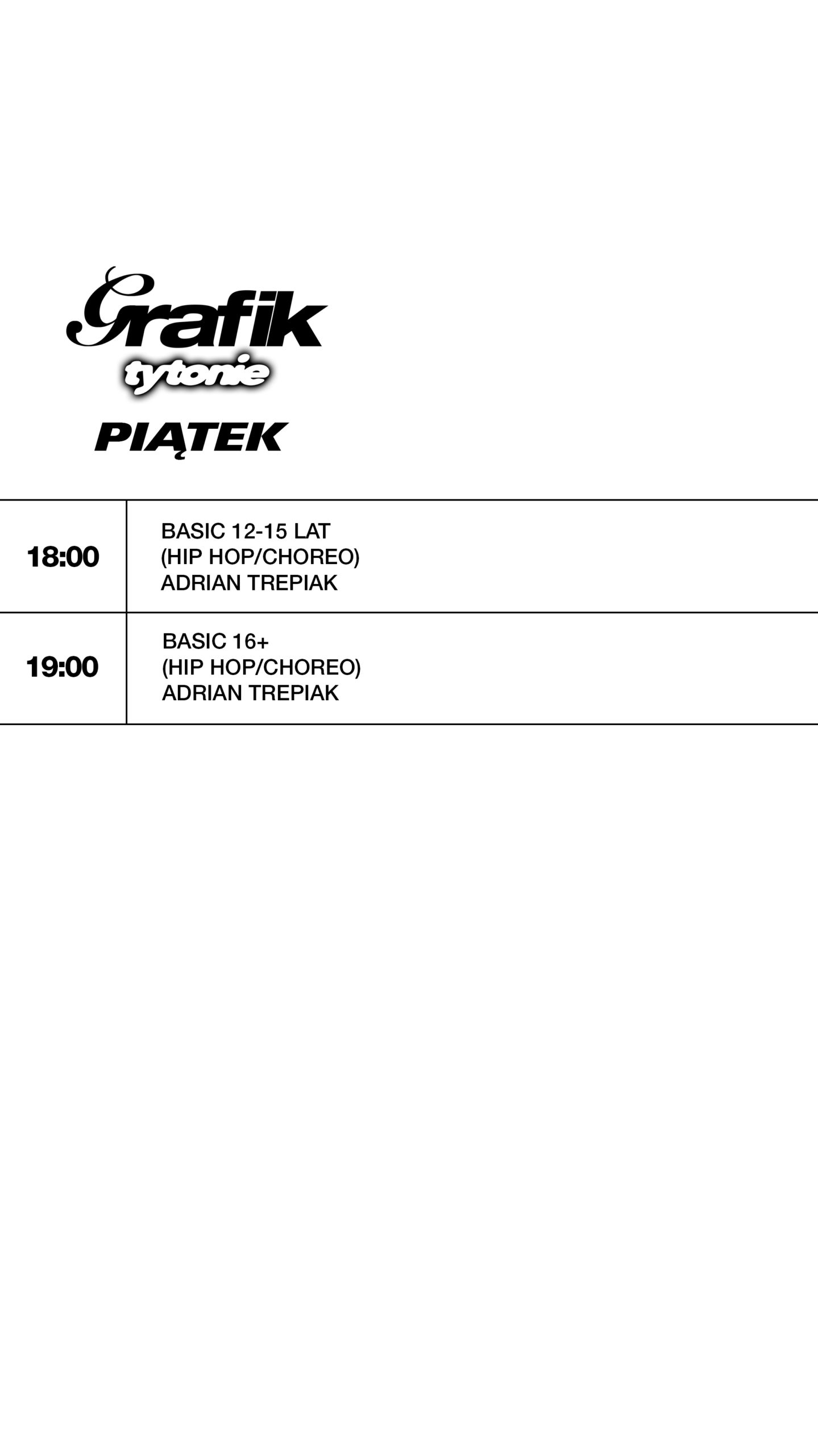 Grafik Tyotnie story - PIĄTEK Z DOPISKIEM